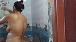 Desi Mature Woman Showering