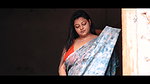 Arpita  Blue Print Saree 5