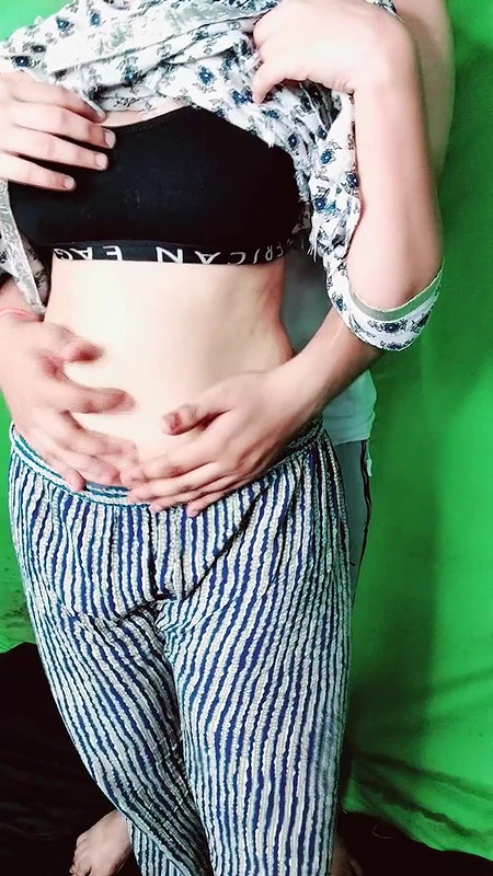 Indian Desi Girl Belly and Body Rubbing 18