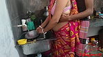 Red Saree Kitchen Sex in Sonali