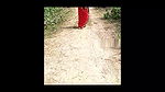 Red Saree Outdoor Dare – Boobs Show Outdoor