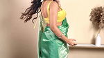Indian Girl Looking Gorgeous In Green Saree 22