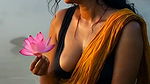 Indian Desi Girl Hot Cleavage And Navel Show 22