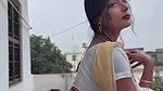 Sexy bengali girl bubbly deep navel in white saree 22
