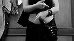 assam chubby lady deep navel in black saree 22