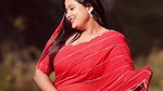 anisha_sexy_navel_in_red_saree1