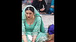 Punjabi Lady Sexy Cleavage in sky blue dress 22