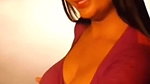 Hot unknown aunty lifiting big boobs
