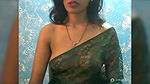 Hot wife in transparent saree showing her hot body 22