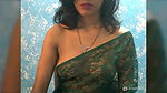 Hot wife in transparent saree showing her hot body 22