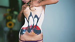 Neelam body painting nipples exposed
