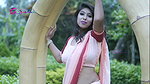 Neelam nandini nAYEK NAARI NAVEL SAREE In Orange Saree  Saree Fashion   Glam Fashion_1080p