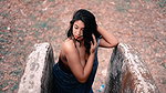 NEELAM saree big boobs no blouse