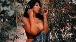 NEELAM saree big boobs no blouse