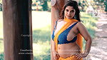 Rai in saree with net blouse