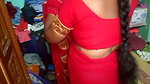 Desi Beauty Housewife Sary Changing in Home