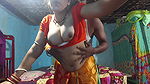 Desi Bengali Bhabhi Ke Saath Masti Romance and Kissing Scenes, Orange Blouse and White Bra Remove Big Boob Press by Rahul
