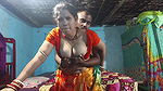 Desi Bengali Bhabhi Ke Saath Masti Romance and Kissing Scenes, Orange Blouse and White Bra Remove Big Boob Press by Rahul
