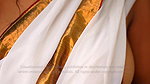 Roohi_White_Saree_no blouse with boobs