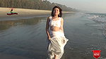 Saree Sundari – NAARI Feat. Chandni – White Color Net Saree – Sea Beach – Full HD – 2021