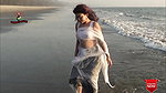 Saree Sundari – NAARI Feat. Chandni – White Color Net Saree – Sea Beach – Full HD – 2021