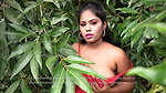 Sreetama Topless Her Red Tank Top In Jungless_1