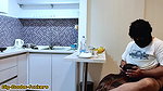 Big Ass Wife Starts Sucking Her Husband’s in the Kitchen and Kisses