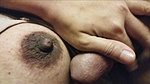 Cock Tipping Masseur Dark Nipple Made Cumshot