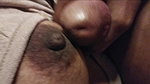Cock Tipping Masseur Dark Nipple Made Cumshot