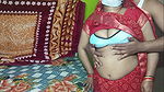 Stepbrother in Law Left Stepsister in Law in Red Saree