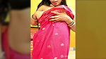Desi Wife in Saree without blouse shows boobs 22