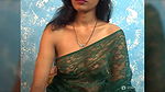 Sexy Bhabhi in See through Saree without blouse 22