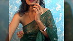 Sexy Bhabhi in See through Saree without blouse 22
