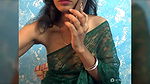 Sexy Bhabhi in See through Saree without blouse 22