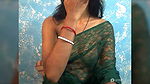 Sexy Bhabhi in See through Saree without blouse 22