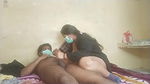 Hot Indian Wife Wearing a Mask Rides Her Husband Hard – Desi Homemade Video