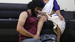 Servant Janu Enjoying Hot Sex with Boss While Watching TV, Mallu Servant and Boss Hot Fuck in Sofa Ehile Wattching TV