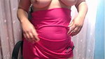 chubby roshnie in pink saree strip naked