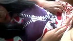 aunty taking shower