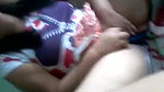 aunty taking shower