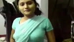desi girl stripping her saree off