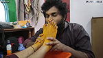Vaishnavi – Feet Wash With Turmeric And Feert On Face