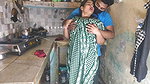 Desi Bhabhi Big Boobs Cleavage Tease in Kitchen Hot Indian Village Girls Exposed