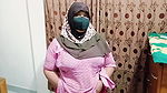 Hijabi Girl Takes off Her Clothes and Wears a Saree. Those Big Breasts Are Visible