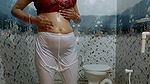 Indian Stepmom Bathing in Open White Legis Make Me Feel Better
