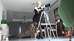 Angel Strangers Incredibly Succulent Cock Dripping On Her Tits