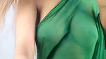 Hot Riya Wearing A Saree Show Her Sexy Back and boobs