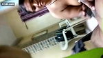 Bhabhi shaving hubby’s dick hairs