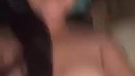 Cute girl showing boob pussy and asshole