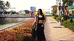 Nila in Black Saree Photoshoot ~